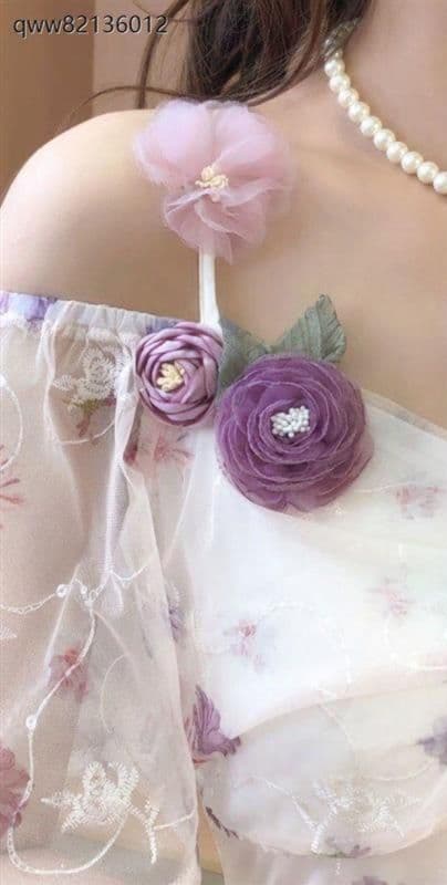 コサージュ 結婚式 花びら舞う優雅なコサージュピン