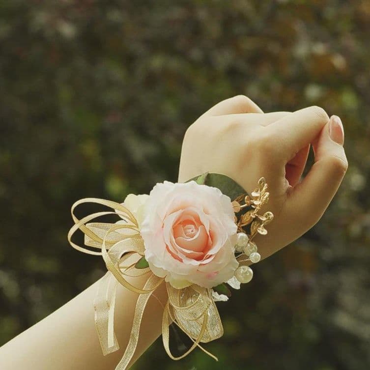 コサージュ 結婚式 優美な薔薇のウェディングコサージュ
