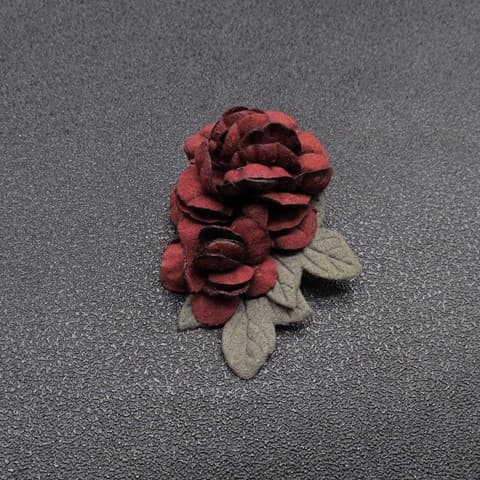 コサージュ 結婚式 優美な薔薇のアクセントコサージュ