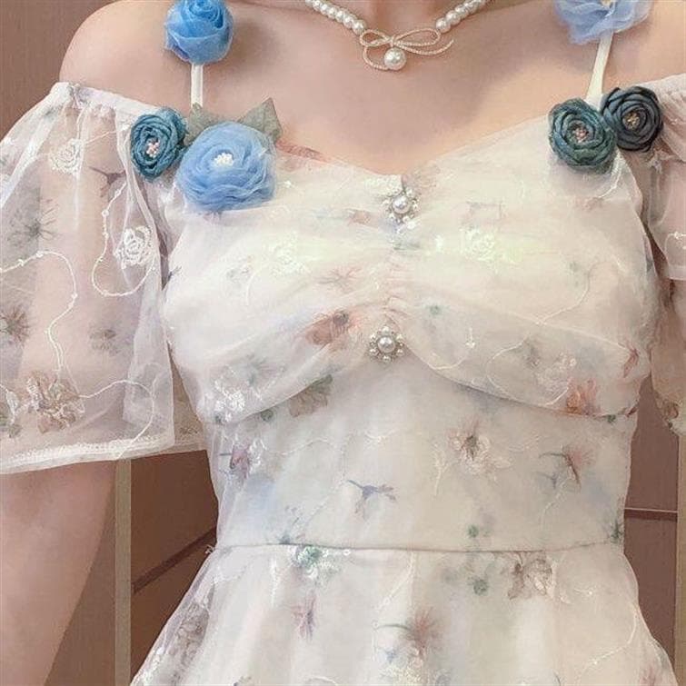 コサージュ 結婚式 花びら舞う優雅なコサージュピン