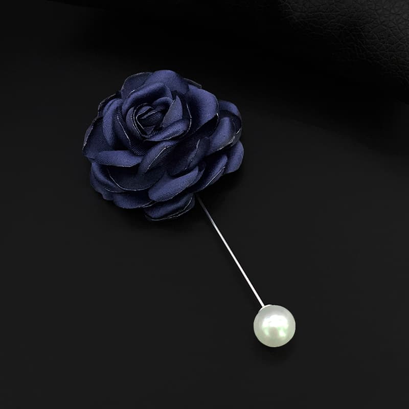 コサージュ 結婚式 上品な薔薇のブローチピン