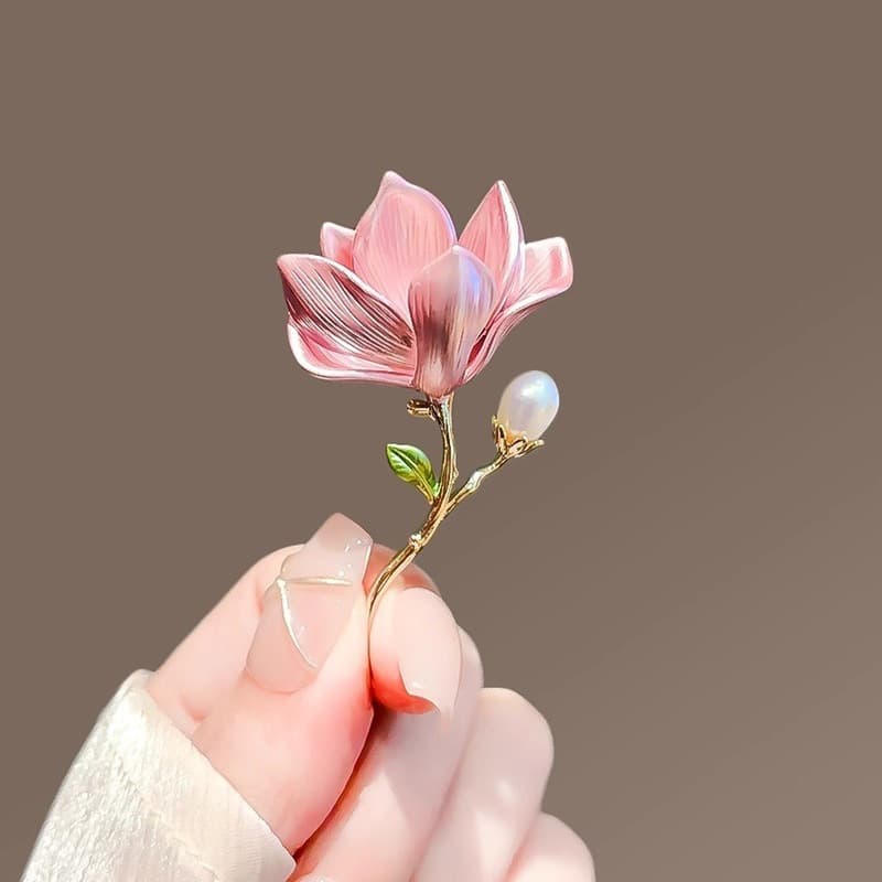 コサージュ 結婚式 華麗な蓮花真珠飾りブローチ