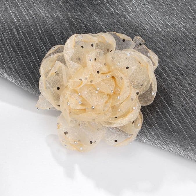 コサージュ 入園式 優美な花びら 入園式シフォンコサージュ