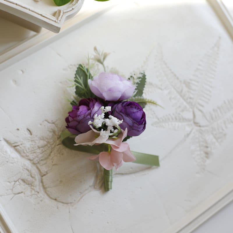 コサージュ 結婚式 優雅な花園のコサージュ