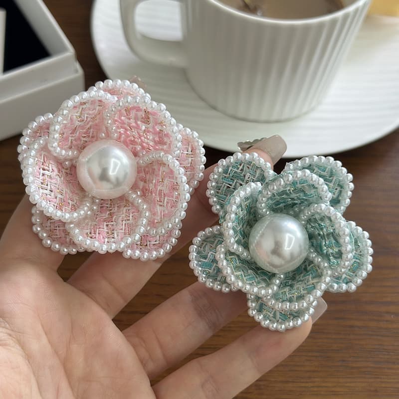コサージュ 入園式 真珠の輝き 花びらコサージュ