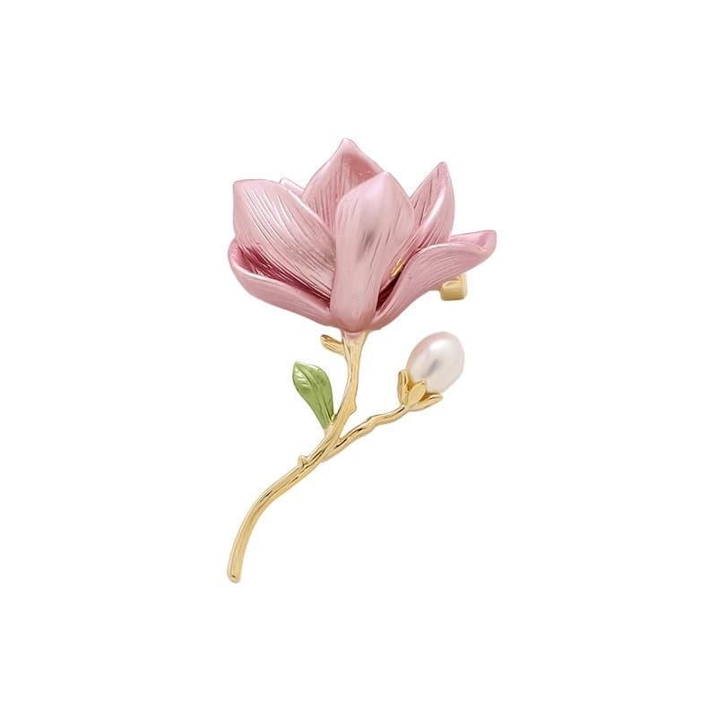 コサージュ 結婚式 華麗な蓮花真珠飾りブローチ