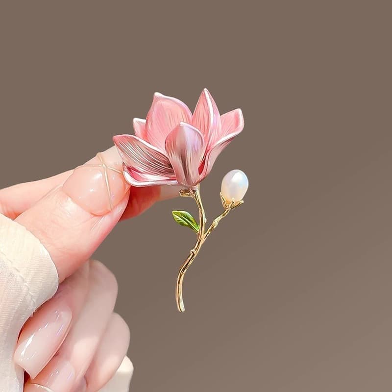コサージュ 結婚式 華麗な蓮花真珠飾りブローチ