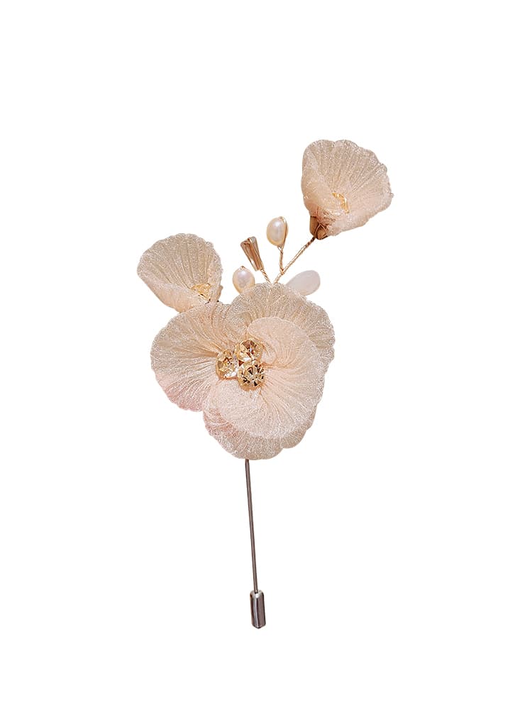 コサージュ 入園式 輝く花びら シフォンコサージュ