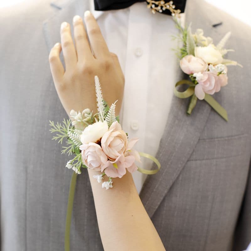 コサージュ 結婚式 優雅な花園のコサージュ