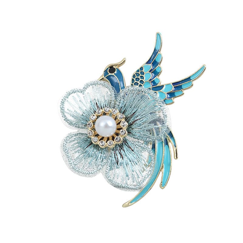 コサージュ 卒業式 天使の羽根と花弁の優雅な真珠コサージュ
