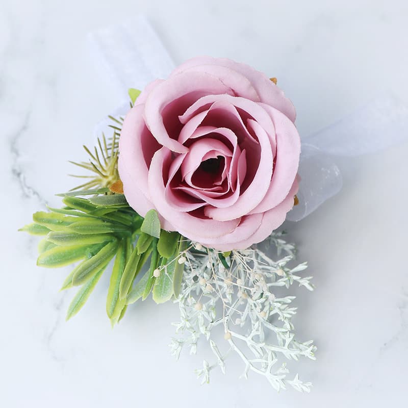 コサージュ 凛と咲く薔薇のしずく