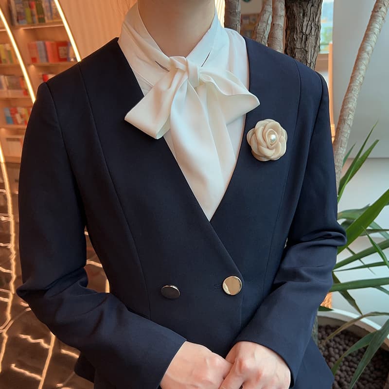 コサージュ 結婚式 パールローズ コサージュ 上品な胸元に