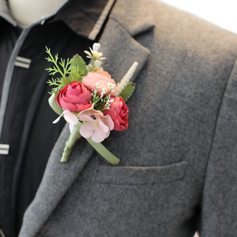 コサージュ 結婚式 優雅な花園のコサージュ