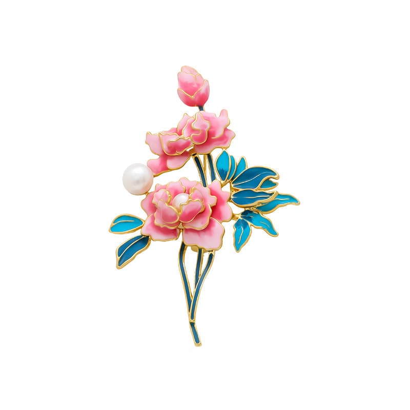 コサージュ 花束モチーフ 真珠添え コサージュ